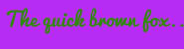 Image with Font Color 298F00 and Background Color B92CF5